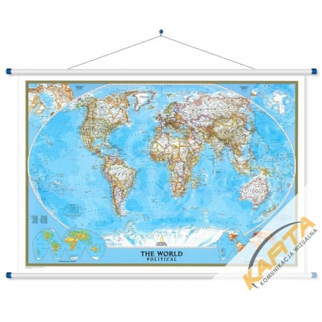 M-DR Świat Polityczny 1:24 mln. NG Mapa ścienna 176x122cm