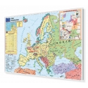 Unia Europejska - strefa Schengen 160x120cm. Mapa w ramie aluminiowej.