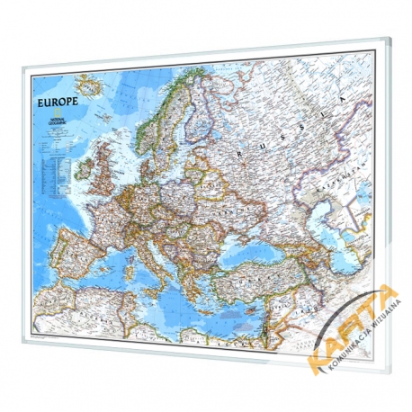 Europa Polityczna 117x91 cm. Mapa magnetyczna.
