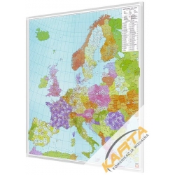 Europa Kodowa 95x112 cm. Mapa magnetyczna.