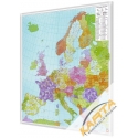 Europa Kodowa 95x112 cm. Mapa magnetyczna.