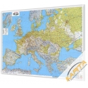 Europa fizyczno-drogowa 126x90 cm. Mapa magnetyczna.