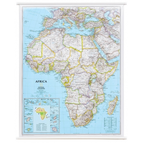 Afryka  99x118 cm Mapa ścienna