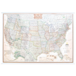 Stany Zjednoczone/USA ekskluzywna 180x122 cm. Mapa ścienna.