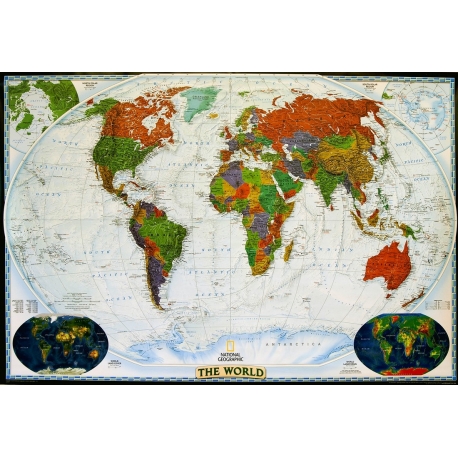 M-DR Świat Polityczny deko. 1:22 mln. NG Mapa ścienna 188x122cm