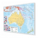 Australia polityczna 148x98cm. Mapa magnetyczna.