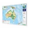 Australia fizyczna 148x78cm. Mapa do wpinania.