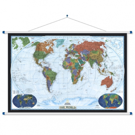 M-DR Świat Polityczny dekor 1:36 mln. NG Mapa ścienna 120x78cm