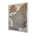 Francja, Belgia, Holandia, Anglia, Walia ekskluzywna 64x77cm. Mapa magnetyczna.