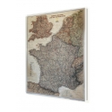 Francja, Belgia, Holandia, Anglia, Walia ekskluzywna 64x77cm. Mapa magnetyczna.