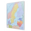 Kraje Besenu Morza Bałtyckiego polityczna 116x152cm. Mapa magnetyczna.