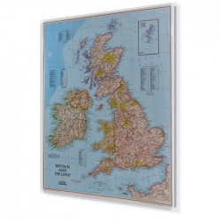 Wielka Brytania i Irlandia 64,5x77cm. Mapa magnetyczna.