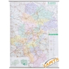 Śląskie administracyjno-drogowa 98x132cm. Mapa ścienna.