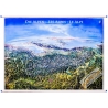 Alpy Panorama 140x95cm. Mapa ścienna.
