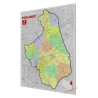 Podlaskie administracyjno-drogowa 97x135cm. Mapa do wpinania.
