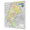 Śląskie administracyjno-drogowa 104x116cm. Mapa do wpinania.