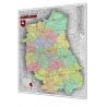 Lubelskie administracyjno-drogowa 104x120cm. Mapa w ramie aluminiowej.