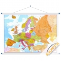 Europa Polityczno-drogowa 142x100cm. Mapa ścienna.