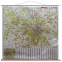 Wrocław-plan miasta 156x144cm. Mapa ścienna