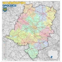 Opolskie administracyjno-drogowa 104x102cm. Mapa ścienna.