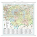 Małopolskie administracyjno-drogowa 106x102cm. Mapa ścienna.