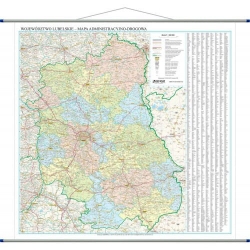 Województwo Lubelskie 110x130cm. Mapa ścienna