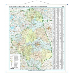 Podlaskie administracyjno-drogowa 124x140cm. Mapa ścienna.