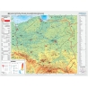 Polska fizyczna z elementami ekologii 160x120cm. Mapa ścienna.