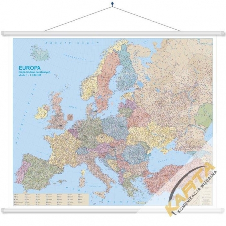 Europa Kodowa 166x140cm 1:3 mln  Mapa ścienna