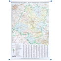 Opolskie administracyjno-drogowa 76x106 cm. Map ścienna.