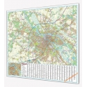 Wrocław - plan miasta 139x134cm. Mapa magnetyczna.