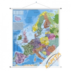 Europa kodowa 100x140cm. Mapa ścienna.