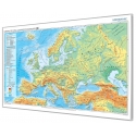 Europa fizyczna z elementami ekologii 166x116cm. Mapa w ramie aluminiowej.