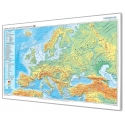 Europa fizyczna z elementami ekologii 166x116cm. Mapa w ramie aluminiowej.