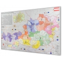 Austria kodowa 93x59cm. Mapa magnetyczna.