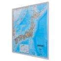 Japonia 68x74cm. Mapa w ramie aluminiowej.