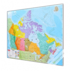 Kanada polityczna 126x102 cm. Mapa w ramie aluminiowej