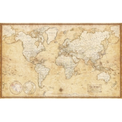 Świat polityczny stylizowany 144x90cm. Mapa ścienna.
