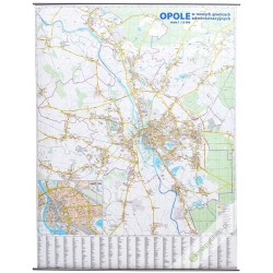 Opole 110x120 cm. Mapa ścienna.