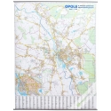 Opole - plan miasta 126x166 cm. Mapa ścienna.