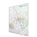 Opole 126x166 cm. Mapa w ramie aluminiowej.