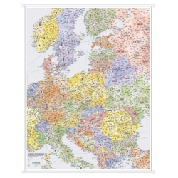 Europa środkowa kodowa 148x192cm. Mapa ścienna.