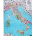 Włochy kodowo - drogowa 105x124cm. Mapa ścienna.