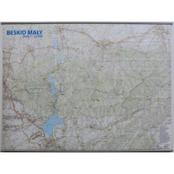 Beskid Mały 154x114cm. Mapa ścienna.