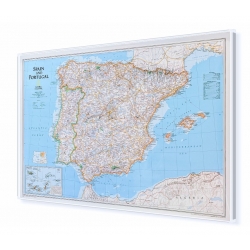 Hiszpania i Portugalia 88x55,5 cm. Mapa do wpinania.