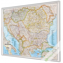 Bałkany 84x62cm. Mapa do wpinania.