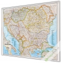 Bałkany 84x62cm. Mapa do wpinania.