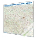 Dolnośląskie krajoznawczo-drogowa 125x117 cm. Mapa magnetyczna.