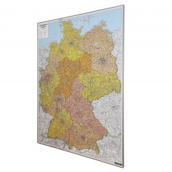 Niemcy kodowa 94x127 cm. Mapa magnetyczna.