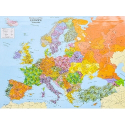 Europa kodowa 140x102cm. Mapa ścienna.
